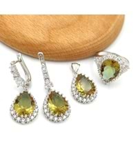 DAMLA SULTANİT GÜMÜŞ SET