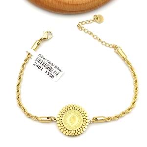 BURGU ZİNCİRLİ ÇERÇEVELİ HAZIR ÇELİK ÇEYREK BİLEKLİK