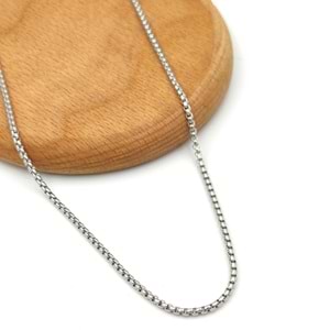 ÇELİK 65 CM KÜP ZİNCİR KOLYE