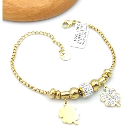 ÇELİK SALLANTILI YONCA TOP BİLEKLİK