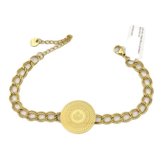 ÇELİK ZİNCİRLİ HAZIR ÇEYREK BİLEKLİK