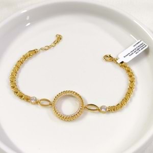 ÇEYREK ALTIN KONULABİLEN ARPA ZİNCİRLİ BURGU GÜMÜŞ BİLEKLİK