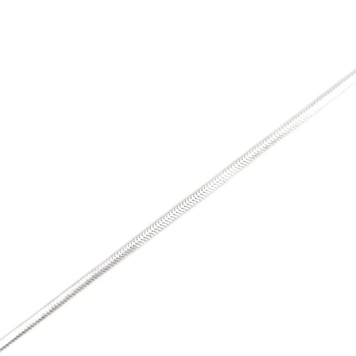 İTHAL 3MM 19 CM YILAN EZME GÜMÜŞ ZİNCİR BİLEKLİK