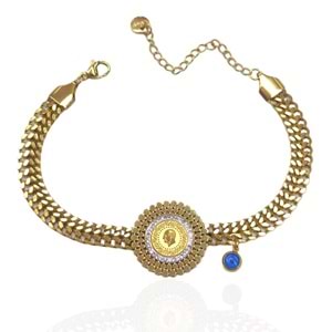 ÇELİK ÇİFT ZİNCİR HAZIR ÇEYREK BİLEKLİK