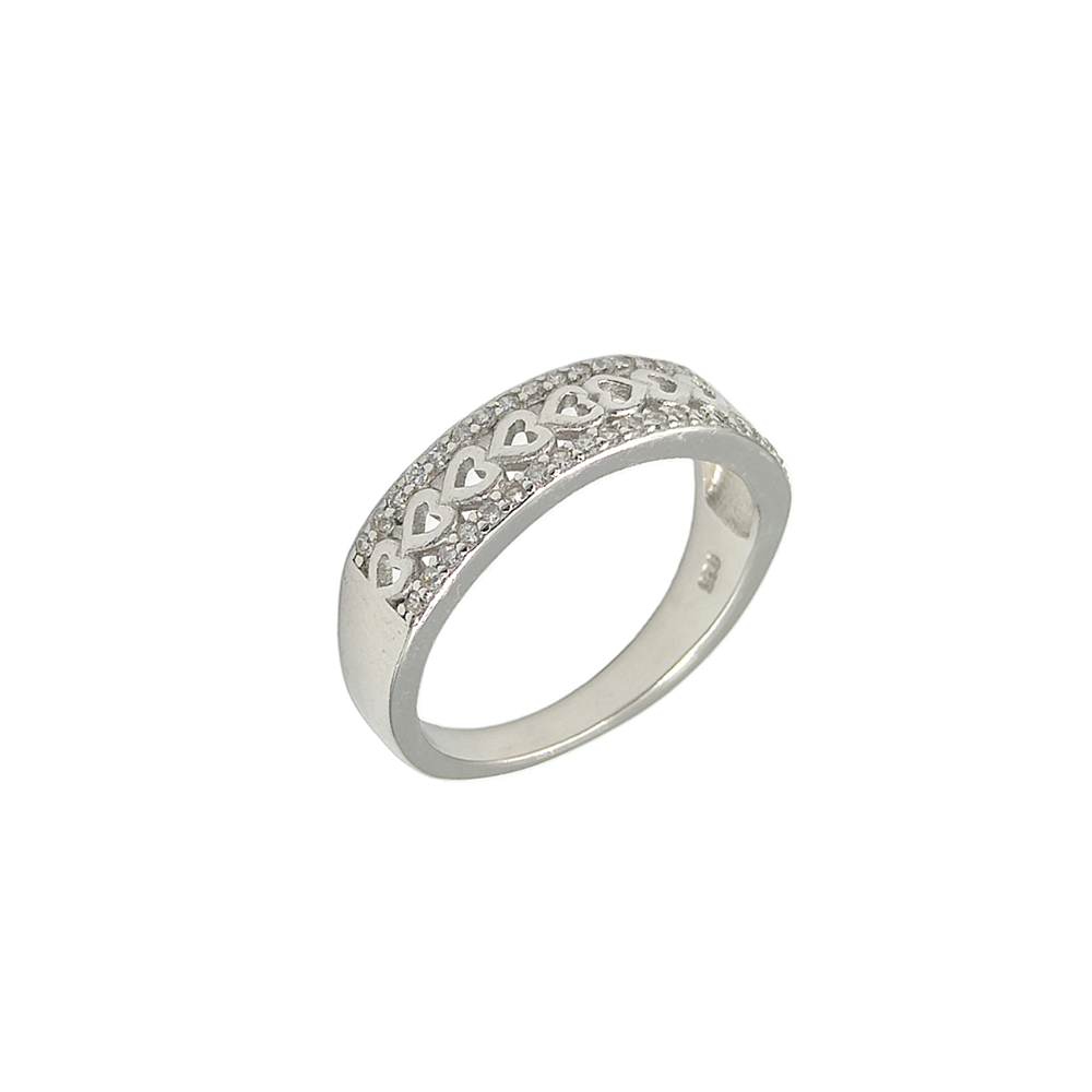 KALP DETAYLI GÜMÜŞ YÜZÜK ALYANS - 17