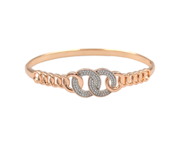 XUPING TAŞLI HALKA DETAY KELEPÇE BİLEZİK ROSE