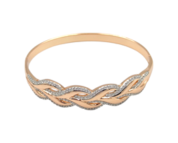 XUPING TAŞLI DALGALI KELEPÇE BİLEZİK ROSE