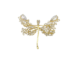 ZİRKON TAŞLI YUSUFCUK BROŞ GOLD