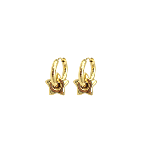 ÇELİK 12 MM YILDIZ HALKA KÜPE