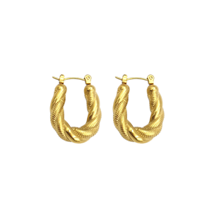 ÇELİK BURGU OVAL HALKA KÜPE