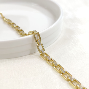 XUPING TAŞ DETAYLI ATAÇ BİLEKLİK GOLD