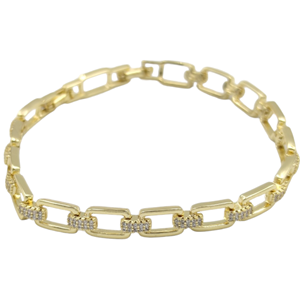 XUPING TAŞ DETAYLI ATAÇ BİLEKLİK GOLD