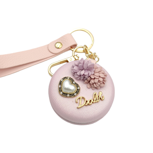 KAPAKLI AYNA İNCİ KALP ANAHTARLIK