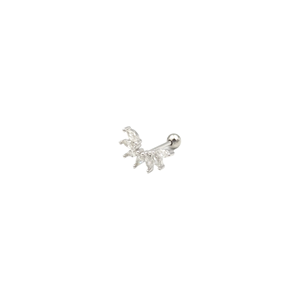 SIRALI MEKİK YEDİ TAŞ GÜMÜŞ TRAGUS PIERCING