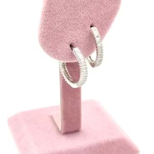 15 MM BAGET HALKA GÜMÜŞ KÜPE