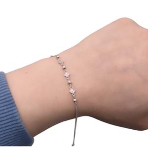 İTHAL MİNİ TAŞLI YONCA TOP BİLEKLİK