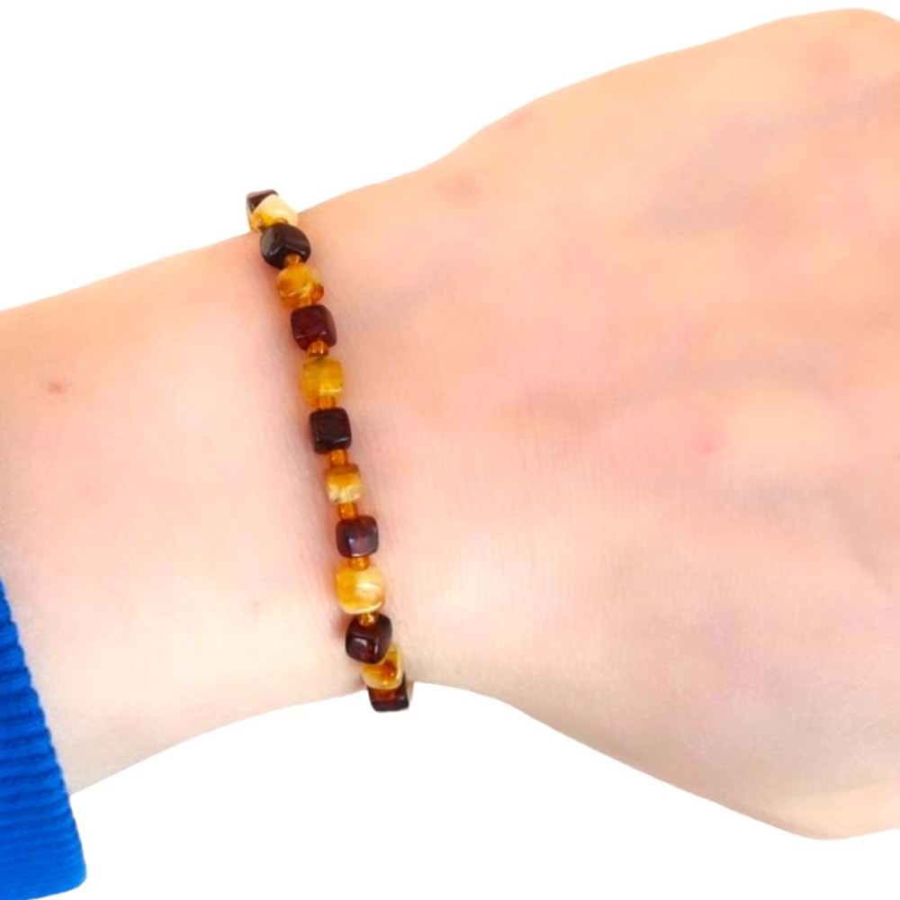 16 CM ORJINAL KÜP KEHRİBAR BİLEKLİK