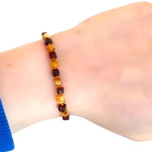 16 CM ORJINAL KÜP KEHRİBAR BİLEKLİK