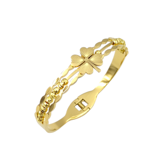 ÇELİK DORİCA YONCA KELEPÇE BİLEZİK 63 MM