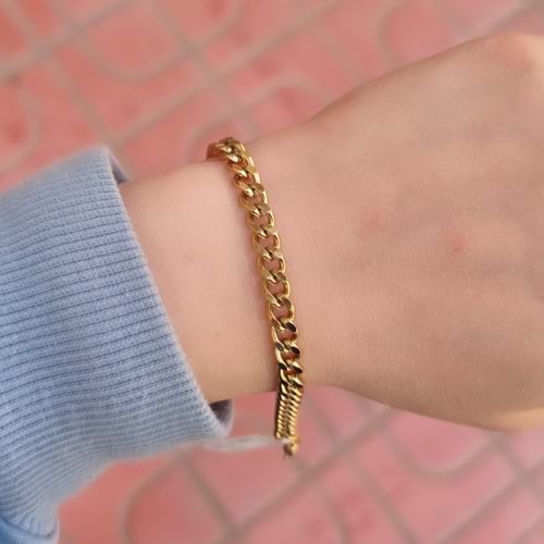 ÇELİK 5 MM GURMET ZİNCİR BİLEKLİK