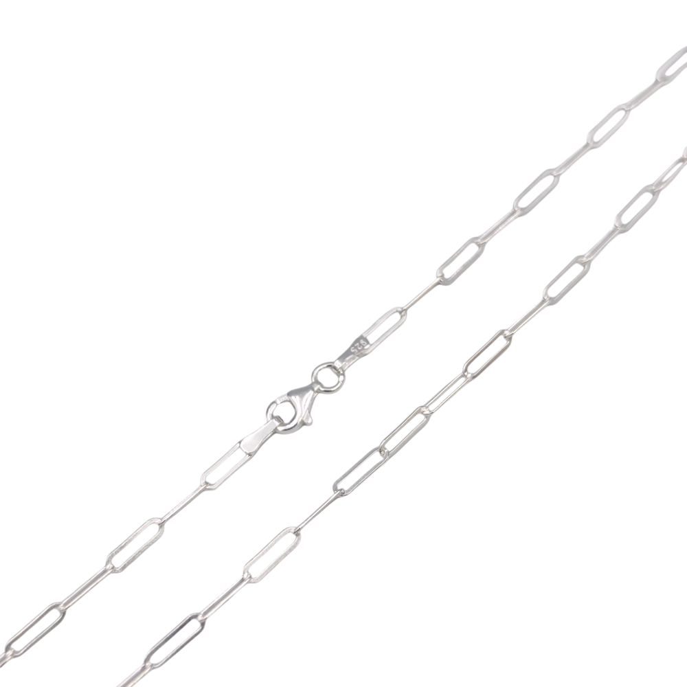 ATAÇ GÜMÜŞ ZİNCİR 50 CM - BEYAZ