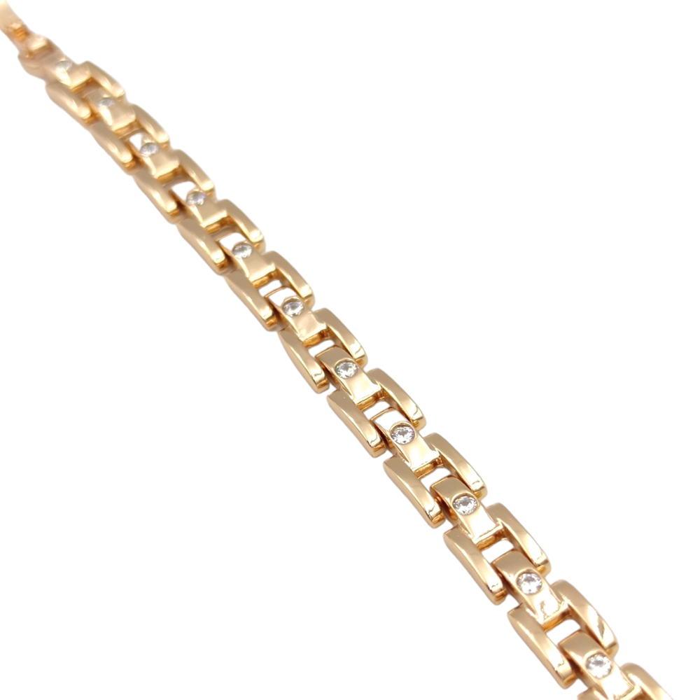 XUPING TAŞ DETAYLI BİLEKLİK ROSE