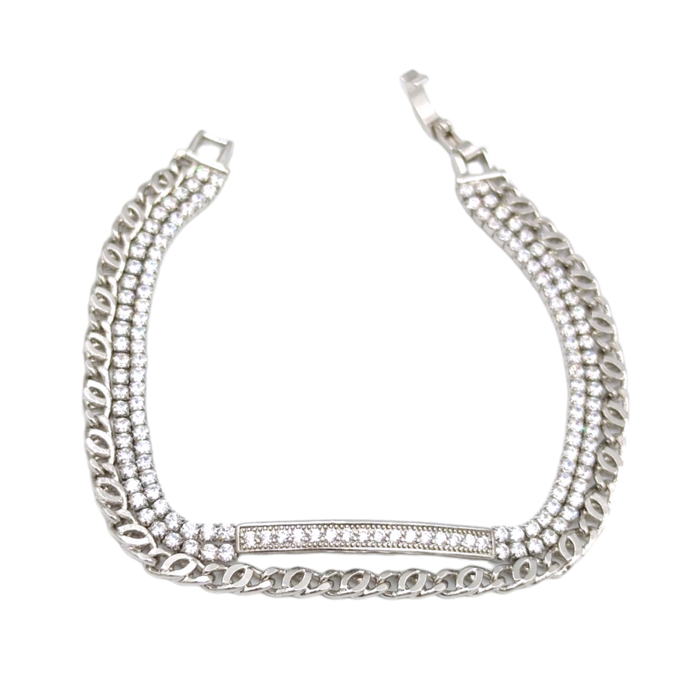 XUPING TAŞLI SU YOLU PLAKA KOMBİN BİLEKLİK