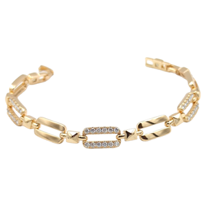 XUPING TAŞ DETAYLI ATAÇ BİLEKLİK ROSE