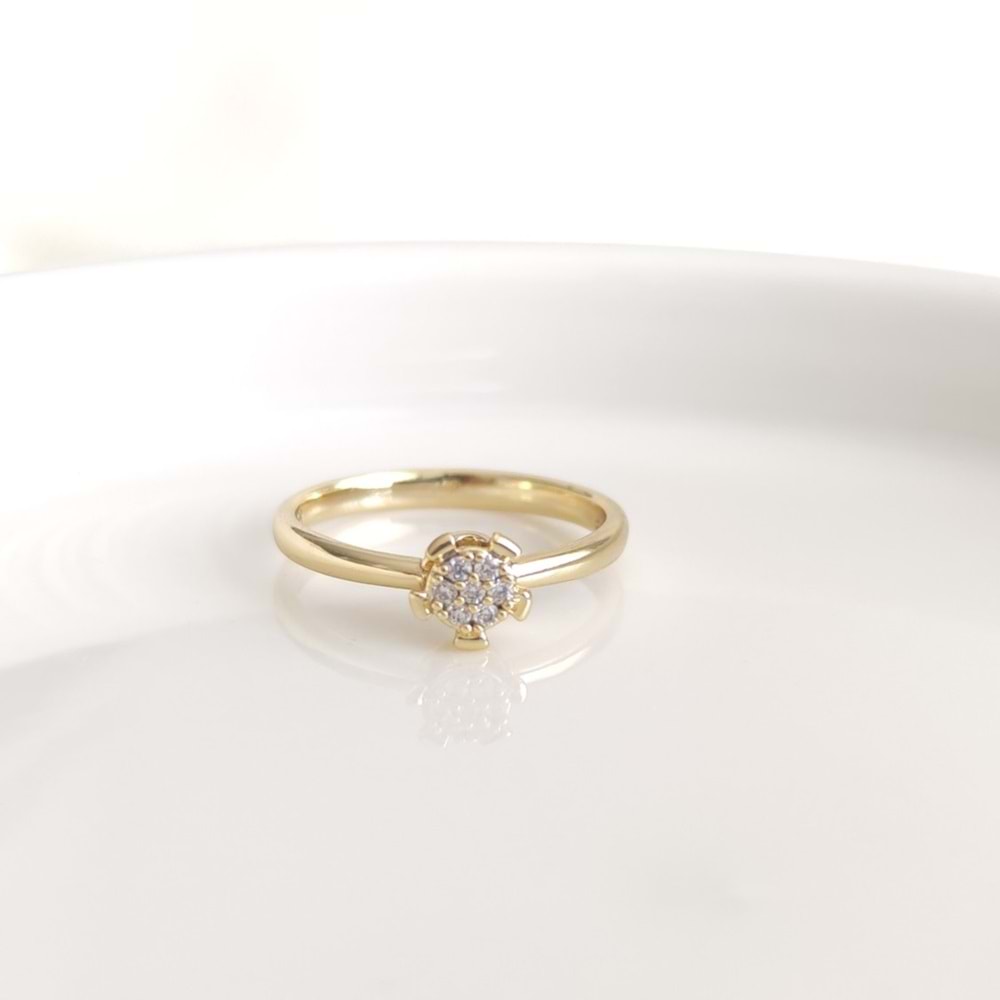 XUPING GOLD TEK TAŞ MODELİ YÜZÜK - 16