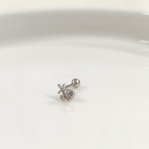 MİNİ YILDIZ MİDYE GÜMÜŞ TRAGUS PIERCING