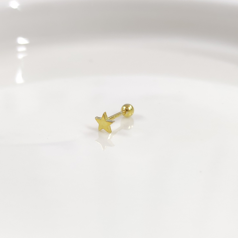BOMBELİ YILDIZ GÜMÜŞ TRAGUS PIERCING