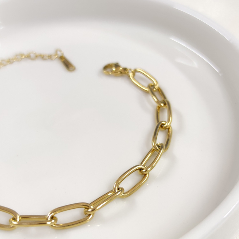 ATAÇ ÇELİK BİLEKLİK 18 CM + 4 CM - ALTIN SARI