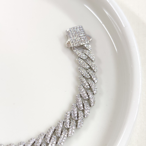 16 CM TAŞLI GURMET ZİNCİR GÜMÜŞ BİLEKLİK