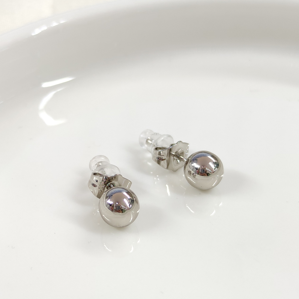 XUPING 7 MM ÇİVİ TOP KÜPE - BEYAZ