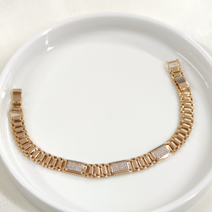 XUPING TAŞLI KORDON BİLEKLİK ROSE 17+2 CM