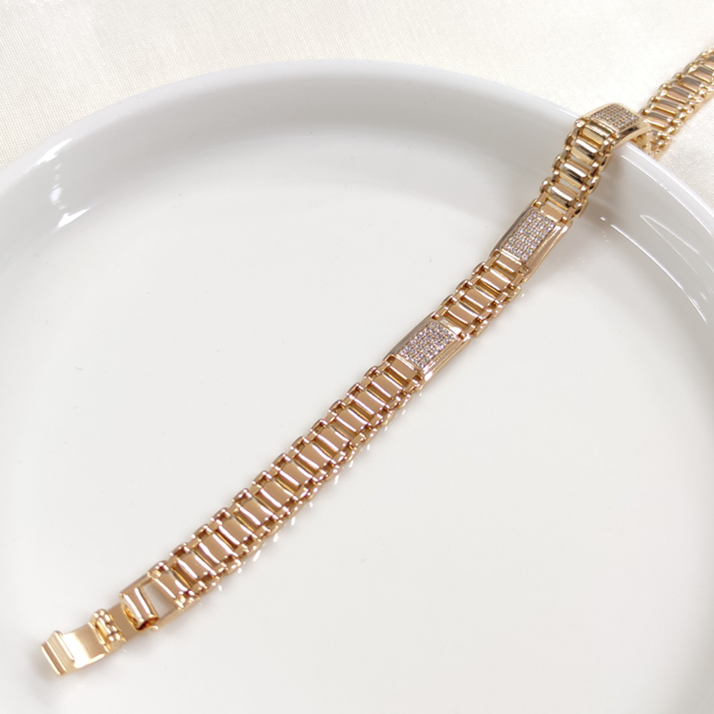 XUPING TAŞLI KORDON BİLEKLİK ROSE 17+2 CM