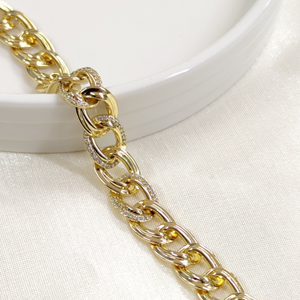 XUPING HALKALI 1,1 CM KALIN GOLD 17+2 CM