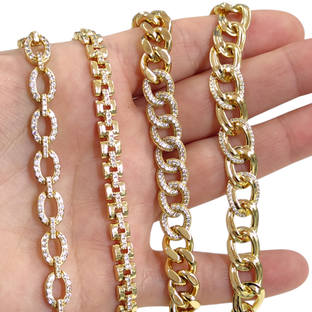 XUPING HALKALI 1,1 CM KALIN GOLD 17+2 CM