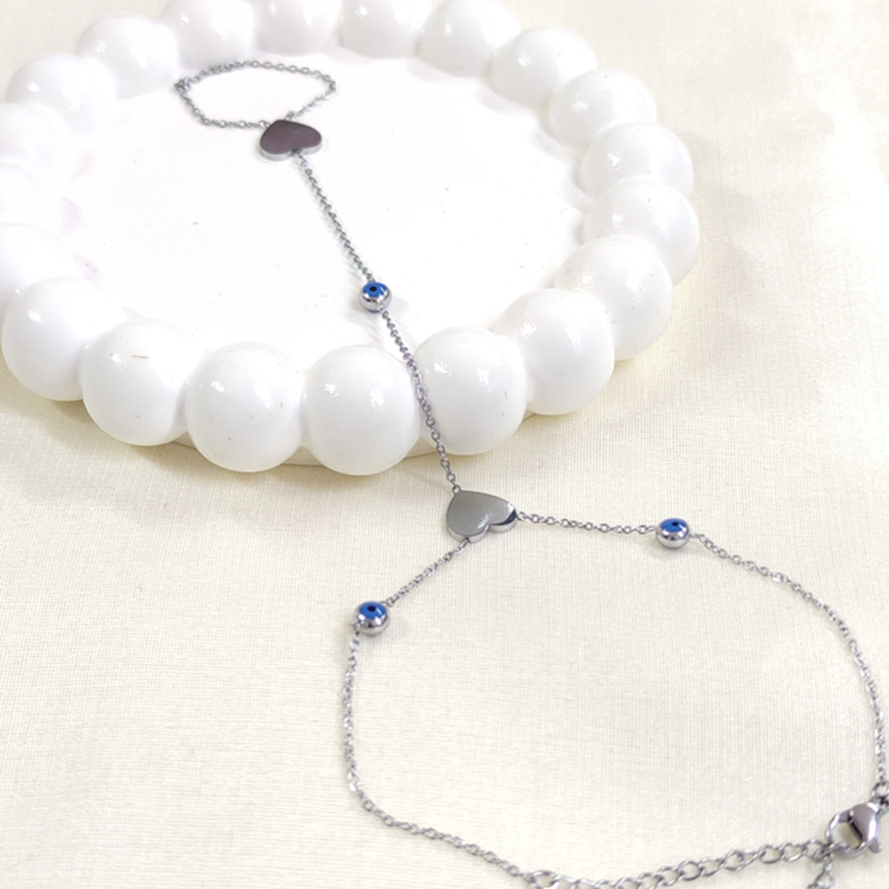 ÇELİK KALP NAZAR BONCUKLU ŞAHMERAN