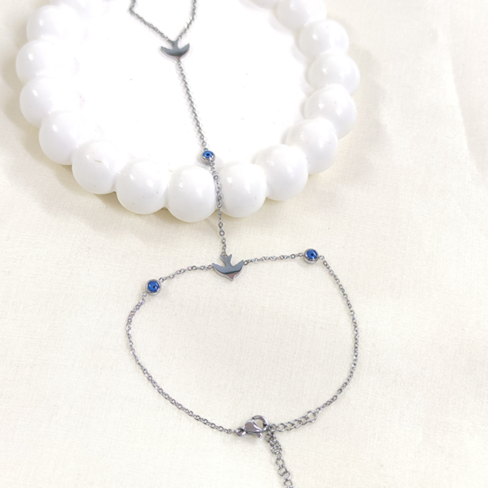 ÇELİK MARTI NAZAR BONCUKLU ŞAHMERAN - BEYAZ