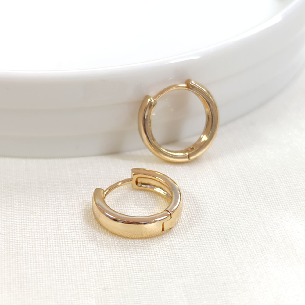 XUPING 13 MM DÜZ TAŞSIZ HALKA KÜPE ROSE