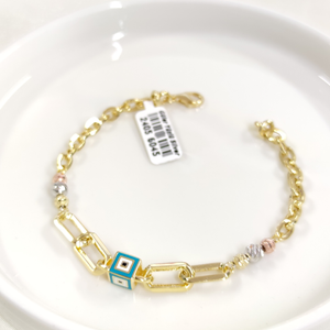 DORİCA ATAÇ DETAY GÜMÜŞ HALLOW BİLEKLİK 19 CM