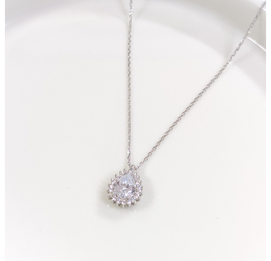 1 CM DAMLA GÜMÜŞ KOLYE 40+5 CM