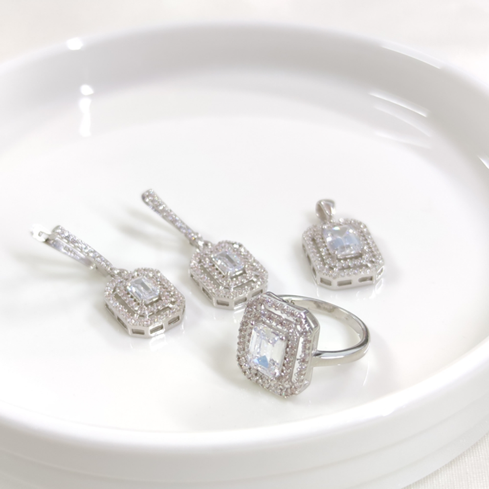 16 MM BAGET ÜÇLÜ GÜMÜŞ SET