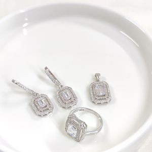 16 MM BAGET ÜÇLÜ GÜMÜŞ SET