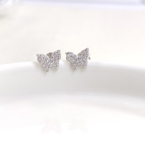 9 MM KELEBEK GÜMÜŞ ÇİVİ KÜPE