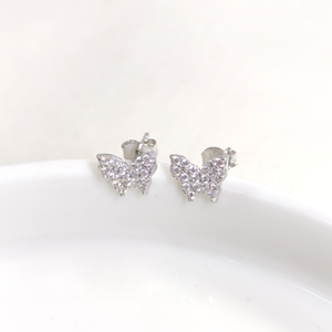 9 MM KELEBEK GÜMÜŞ ÇİVİ KÜPE