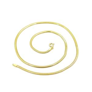 3 MM İTHAL 65 CM YILAN EZME GÜMÜŞ ZİNCİR KOLYE