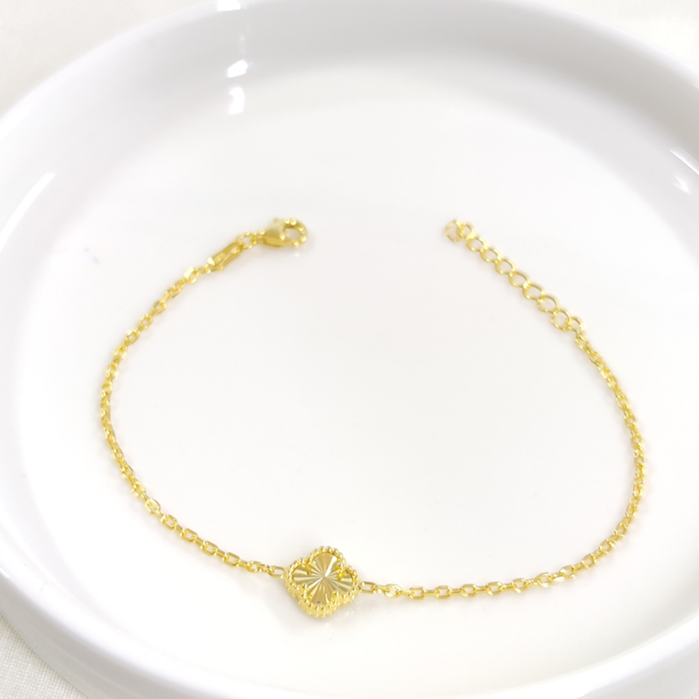 LAZER DESEN YONCA GÜMÜŞ BİLEKLİK 17+3 CM