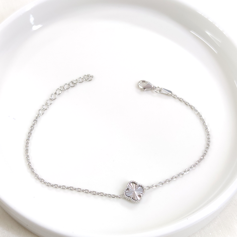 LAZER DESEN YONCA GÜMÜŞ BİLEKLİK 17+3 CM